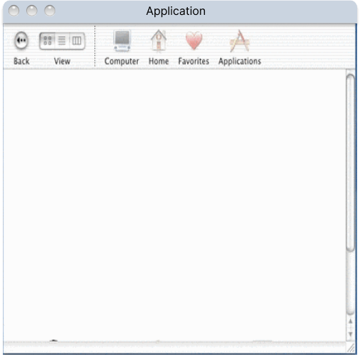 application window